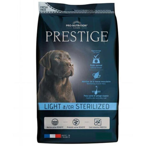 Flatazor Prestige Light et/ou Stérilisé pour chien Désignation : Prestige Light et/ou Stérélisé  Conditionnement : 3 kg Flatazor Prestige FP4050