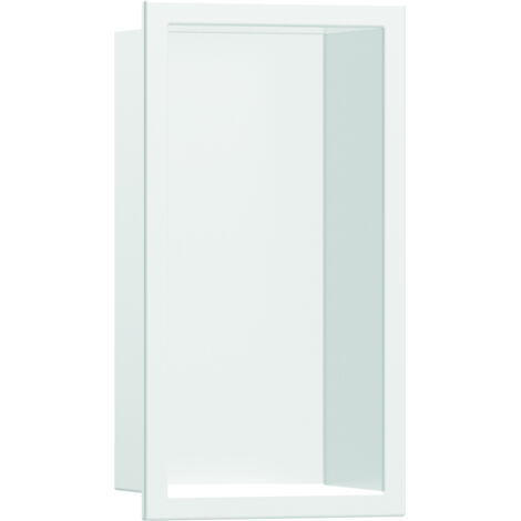 Hansgrohe – Niche murale avec cadre en acier inoxydable – Dimensions 150x70x300mm – Pour zones humides – Kit d'étanchéité inclus