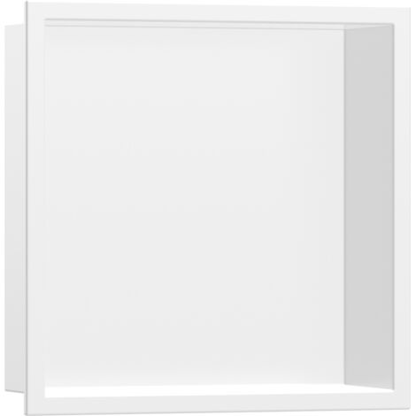 HANSGROHE XtraStoris Original niche murale 300/300/70 avec cadre intégré blanc mat 56093700