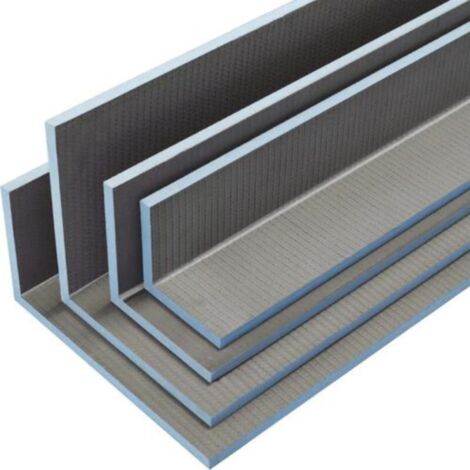 Wedi – Coffre d'habillage étanche et thermo-isolant 250 x 30 x 30 cm – Mousse rigide en polystyrène extrudé – Renforcement en fibres de verre