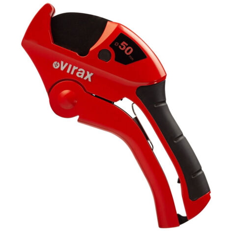 Virax – Coupe-tube plastique 50 mm 215050 – Réduction effort de coupe 20% – Compatible PVC, PEX, ABS – Pour coupes nettes et précises