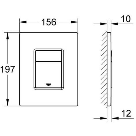 [JAMAIS UTILISÉ] GROHE Rapid SL Bâti support pour WC, 1.13 m + équerres de fixation + plaque de commande chromée