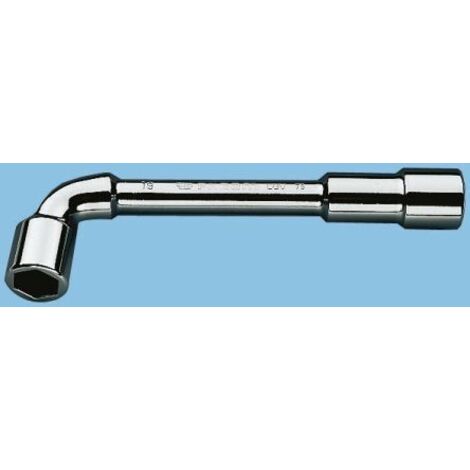 Facom – Clé à pipe débouchée 6 pans x 6 pans – Acier chrome vanadium – Dimensions 11 mm – Pour serrages puissants