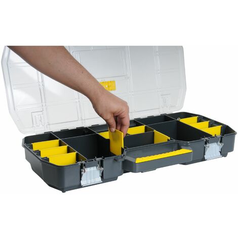 Boîte à Outils avec Organiseur Transparent - 67 x 32,3 x 25,1 cm - STANLEY, 1-97-514