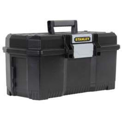 Stanley – Boîte à outils 60 cm Touch Latch – Ouverture facile d'une main – Plateau amovible pour outils – Cadenassable pour sécurité