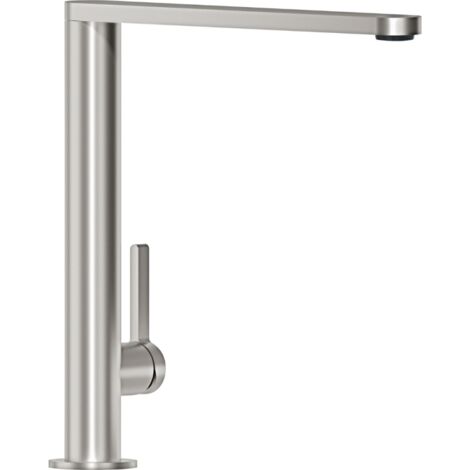 Villeroy & Boch – Robinet de cuisine mitigeur 360° en acier inoxydable – Mousseur orientable – Finition mate – Débit 10,5 L/min – Installation facile (1/10)