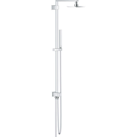 Grohe – Colonne de douche thermostatique Euphoria Cube 150 – Douche de tête 152mm – Jet pluie – Flexible Silverflex 1750mm – Inverseur manuel (1/7)