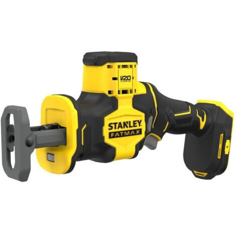 Stanley – Scie sabre sans fil 18V – Moteur Brushless – Vitesse variable jusqu'à 2800 cps/min – Pour bois, métal et PVC – Livrée sans batterie