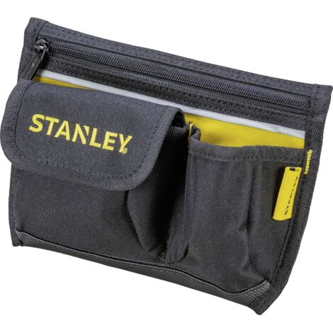Stanley – Poche à outils 24x15,5x6cm – Toile 600 deniers – 3 compartiments – Fixation rapide à ceinture – Confortable avec dos rembourré