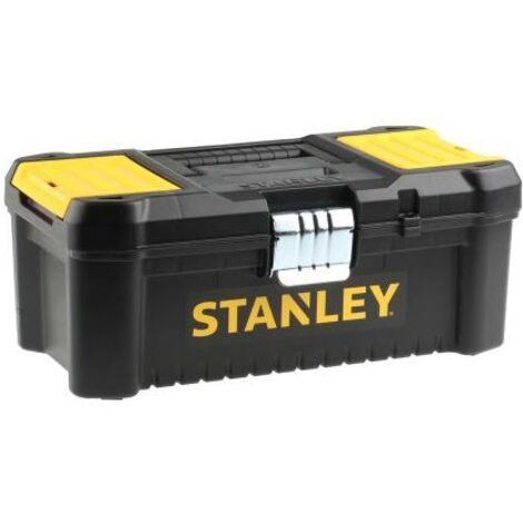 Stanley – Boîte à outils en plastique 32 cm – Fermeture métallique – Plateau intérieur amovible – Organisateurs intégrés – Pour professionnels - STST1-75515