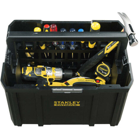 Stanley – Boîte ouverte Pro-Stack 440x275x320mm – Capacité 10kg – Compartiment interne pour outils verticaux – Poignée pliable