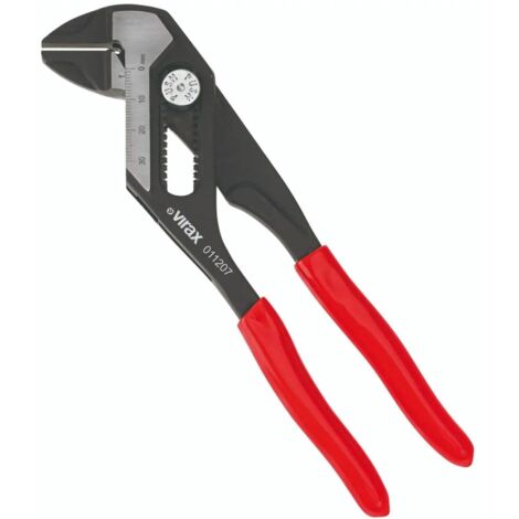 Virax – Pince multiprise 7 pouces – Chrome Vanadium forgée – Mors lisses pour boulons et écrous – Réglage rapide – 11207