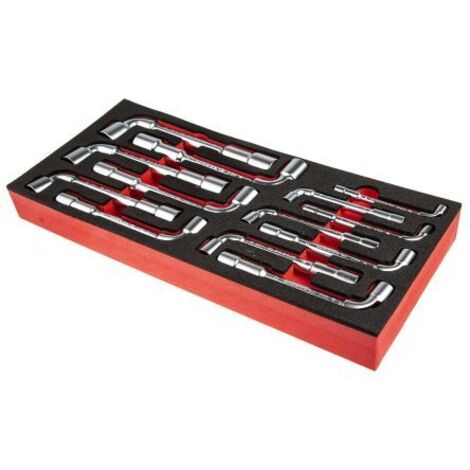 Facom – Module mousse de 13 clés à pipe débouchées 7-19 mm – Acier chrome satinée – Pour servantes CHRONO XL et JET – Poids 2,7 kg