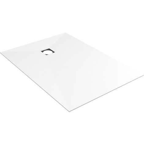 Wedi – Receveur de douche rectangulaire antidérapant 1800x900mm – Épaisseur 6mm – Blanc pur – Écoulement centré – Installation rapide (1/5)