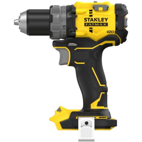 Stanley – Perceuse visseuse sans fil 18V – Moteur Brushless 80Nm – 2 vitesses jusqu'à 2000 trs/min – Capacité perçage bois 40mm – SFMCD725BXJ