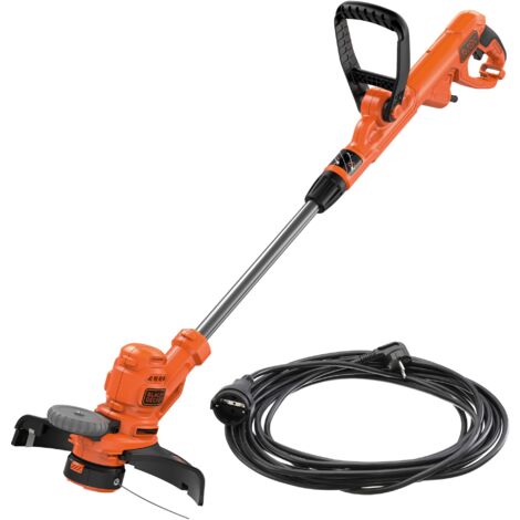 Black & Decker – Coupe-bordure électrique filaire 550W – Largeur de coupe 30 cm – Moteur léger et maniable – Rallonge de 10 m incluse (1/10)