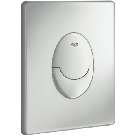 Grohe – Plaque de commande WC verticale chromé mat – Technologie EcoJoy pour économie d'eau – 38505P00