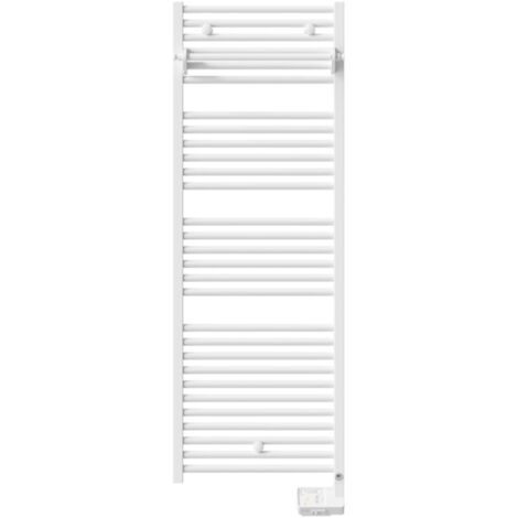 Thermor – Sèche-serviette électrique 750 W blanc satin – 29 tubes ronds de 22 mm – Programmation intégrée – Installation facile dans petits espaces (1/10)