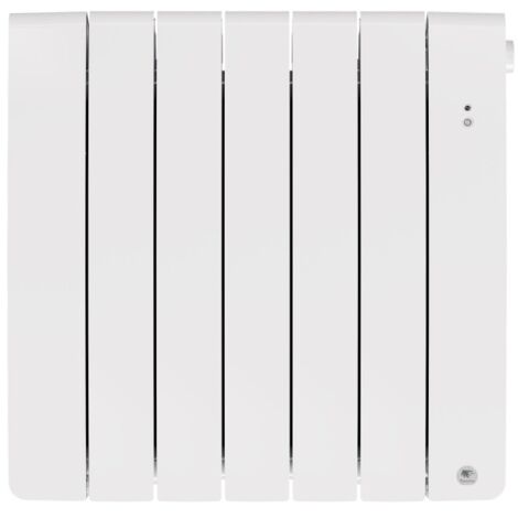 Thermor – Radiateur à inertie connecté horizontal 1000W blanc brillant – Corps en aluminium recyclé – Programmation intelligente – 493823