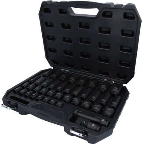 KS Tools - Coffret de douilles 1/2'' à chocs courtes et longues, 40 pièces - 515.0065