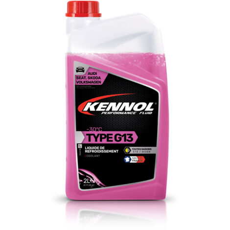 KENNOL Liquide de refroidissement -30°C Type G13  (VOLKSWAGEN,AUDI, SEAT et SKODA), bidon 2 litres