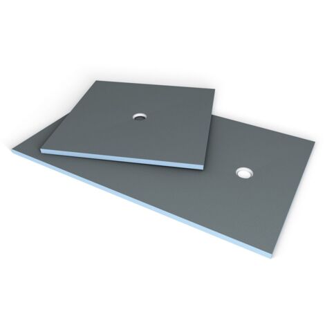 Wedi – Receveur de douche à poser 1400x900x40mm – Écoulement centré – Mousse de polystyrène extrudé – Étanchéité parfaite