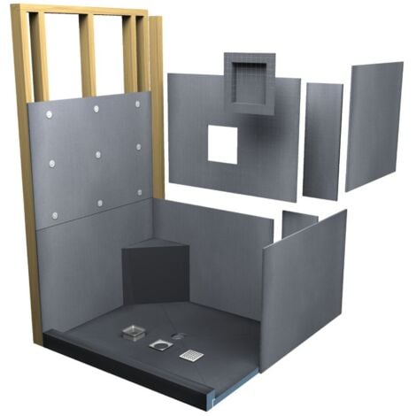 Kit complet pour douche à carreler wedi Fundo Primo 900x900x40mm
