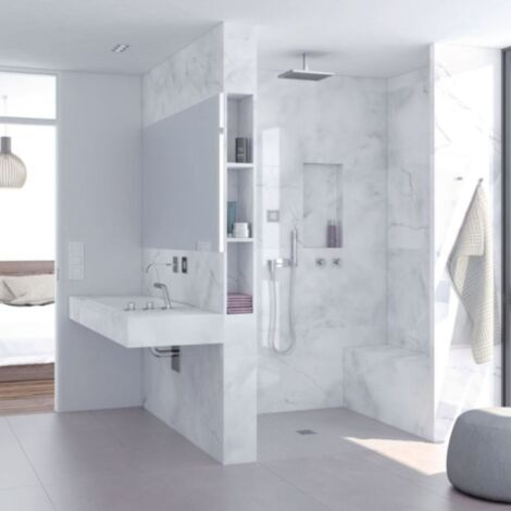 Receveur carré wedi Fundo Primo écoulement centré 900x900x40mm