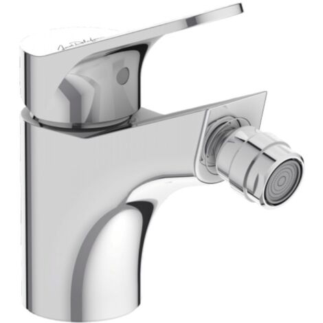 Jacob Delafon – Mitigeur bidet avec finition métal – Hauteur 136 mm – Débit 5 l/mn – Mécanisme cartouche céramique – Bague-limiteur de température (1/2)