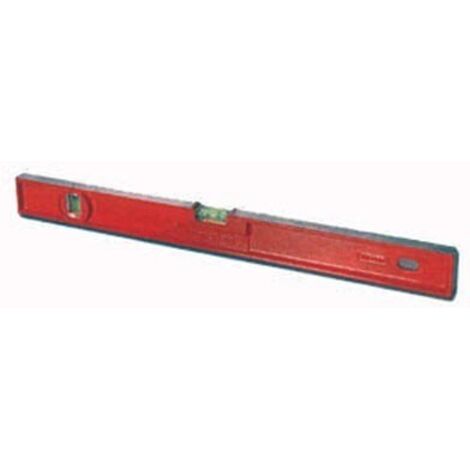 Stanley – Niveau à bulle rectangulaire 80 cm – 2 fioles anti-choc incassables – Précision +/- 1 mm/m – 142254