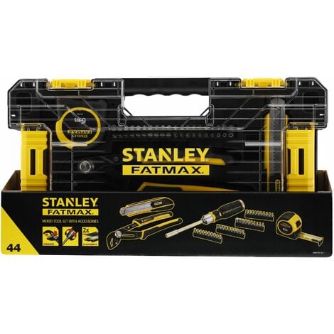 STANLEY Coffret mixte Stakbox L FatMax - Jeu de 44 pièces