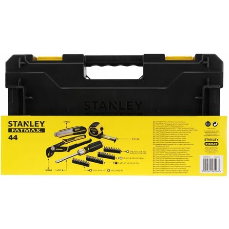 STANLEY Coffret mixte Stakbox L FatMax - Jeu de 44 pièces