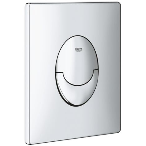 Grohe – Plaque de commande WC chromée – Système double touche – Dimensions 156 x 197 mm – Matériau ABS – Technologie EcoJoy – 38964000