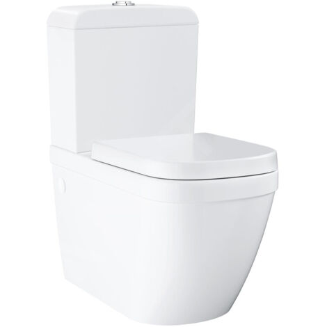 GROHE Euro Ceramic Cuvette WC à poser avec PureGuard Blanc alpin 3946200H (1/5)