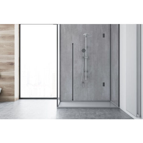 Roth – Panneau mural de douche en aluminium composite 150 x 255 cm – Résistant à l'eau et aux températures – Installation rapide en rénovation