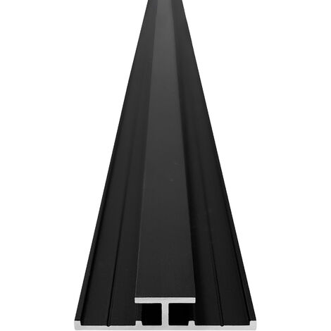 Roth – Profilé de finition noir 255 cm pour panneau VIPANEL 3 mm – Pour murs et sols – Résistant aux chocs et à l'humidité