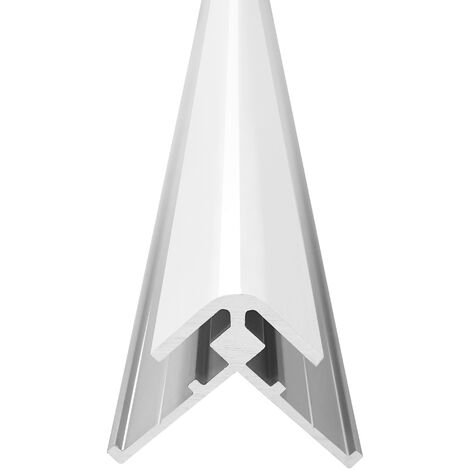 Profilé angle 90° extérieur pour panneau VIPANEL 3 mm - Blanc, hauteur 255 cm (1/3)