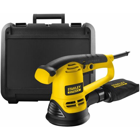 Stanley Fatmax – Ponceuse excentrique 480W – Plateau 125mm – Vitesse variable 4000-12000 tr/min – Mécanisme étanche à la poussière - FME440K-QS