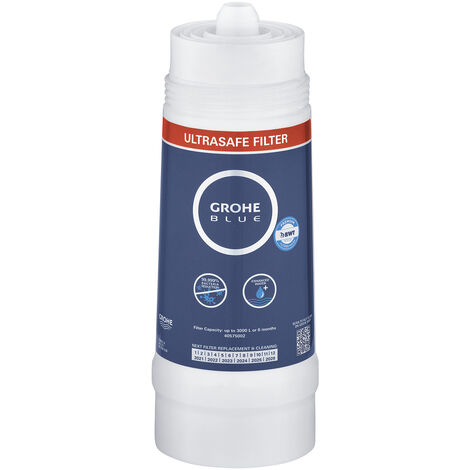 Filtre sous évier GROHE Blue UltraSafe – Retient > 1 µm de microplastiques – Élimine jusqu'à 99,5 % du plomb – 40575002 (1/6)