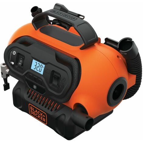 Gonfleur-Compresseur Filaire ou Sans Fil 18V BLACK+DECKER BDCINF18N-QS 11 BARS/ 160 PSI Livré Sans Batterie