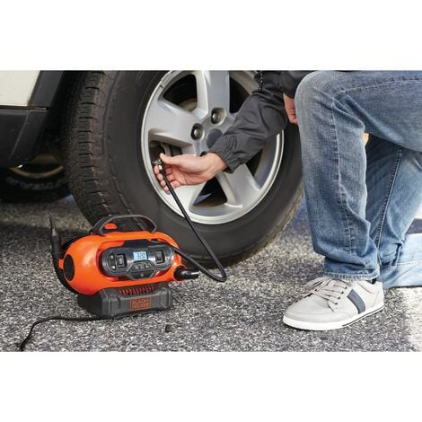 Gonfleur-Compresseur Filaire ou Sans Fil 18V BLACK+DECKER BDCINF18N-QS 11 BARS/ 160 PSI Livré Sans Batterie
