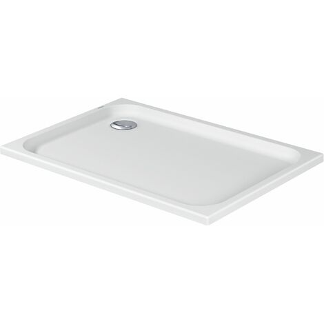 Duravit – Receveur de douche à encastrer 1200 x 800 mm – Acrylique sanitaire blanc – Fond renforcé pour résistance aux chocs – Évacuation 9 cm (1/7)