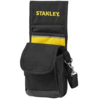 Stanley – Porte-outils ceinture 4 compartiments – Tissu 600 deniers résistant – Poche centrale pour organisateur – Rivets métalliques renforcés