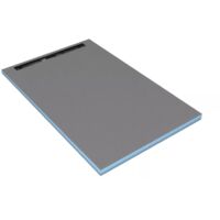Wedi – Receveur de douche à carreler rectangulaire 1800x900mm – Écoulement linéaire excentré – Pente continue pour pose facile