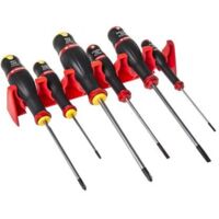 FACOM Jeu De 12 Tournevis Protwist - AT.J12R1PB - Plat, PH, PZ, Torx Isolé - 2 Racks De Rangement
