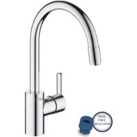 Mitigeur de cuisine monocommande haut avec douchette extractible – Finition chromée – Zone de rotation 360° – GROHE SilkMove – 32671002