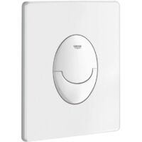 Grohe – Plaque de commande WC double touche – Montage vertical – Finition blanc alpin – 156 x 197 mm – En ABS – 38964SH0
