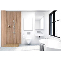 Roth – Panneau décoratif mural en aluminium composite 100 x 255 cm – Étanchéité et résistance thermique – Pose rapide pour salle de bain