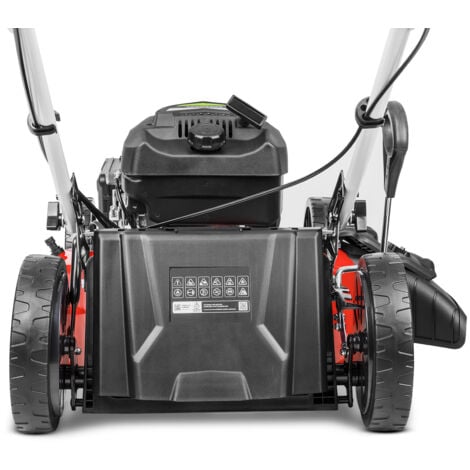 Cortacésped gasolina - GREENCUT - 173cc 7.5cv, motor 4 tiempos OHV autopropulsado, cuchilla acero doble filo 530mm 21", sistema recogida 4 en 1 con mulching, altura corte regulable y cesta 65L -GLM880