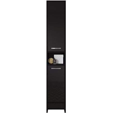 Badplaats Columna de baño Nemo de 32 x 29 x 190 cm color negro c